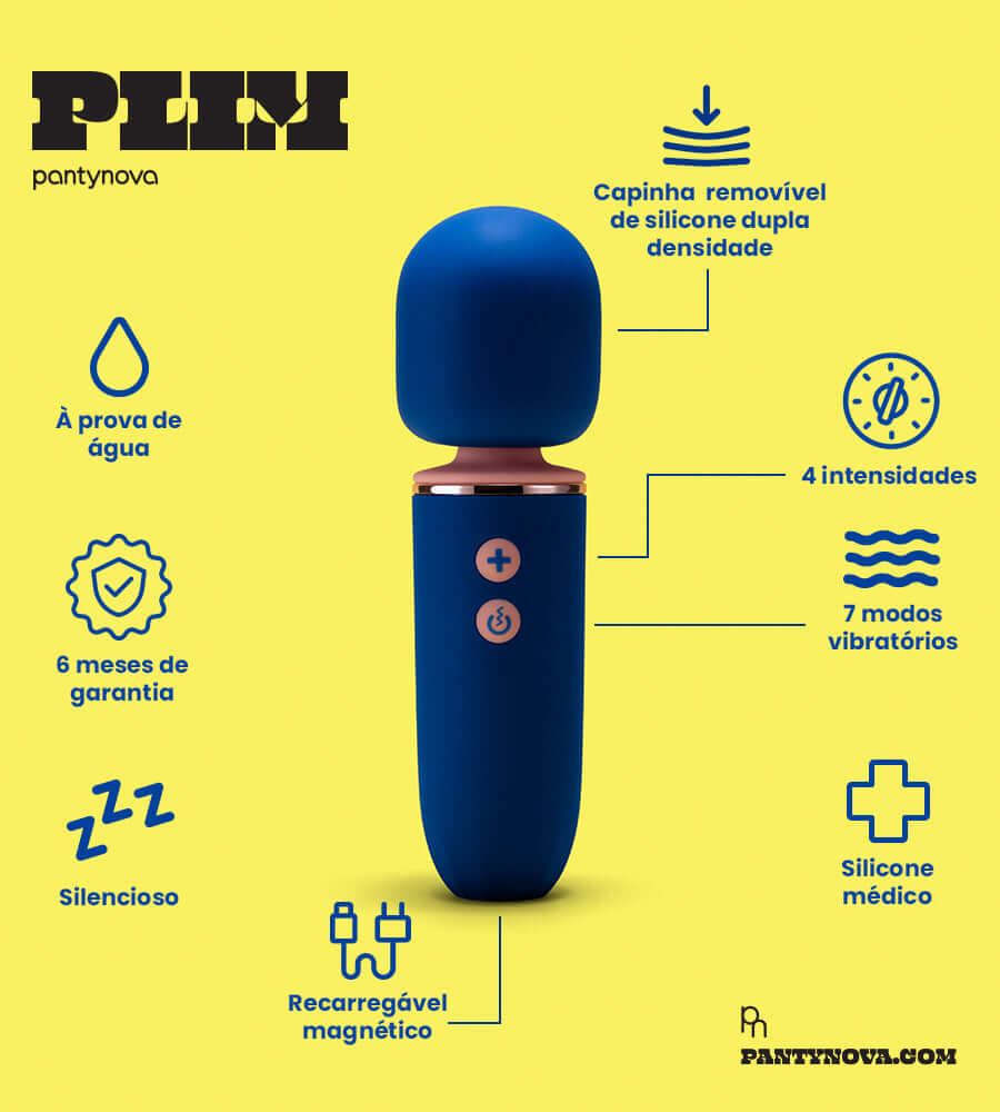 PLIM vibrador varinha mágica pantynova