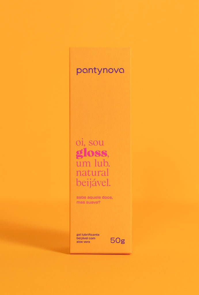 lubrificante com sabor Lubrificante Íntimo Beijável - GLOSS 50ml Lub beijável - pantynova | Sex Shop Produtos Eróticos Online