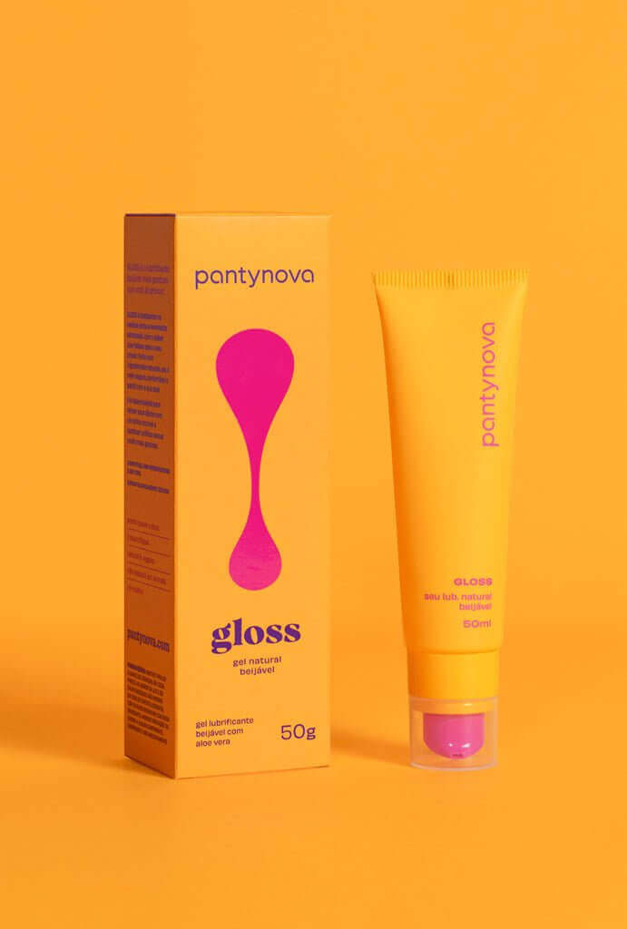 lubrificante com sabor Lubrificante Íntimo Beijável - GLOSS 50ml Lub beijável - pantynova | Sex Shop Produtos Eróticos Online