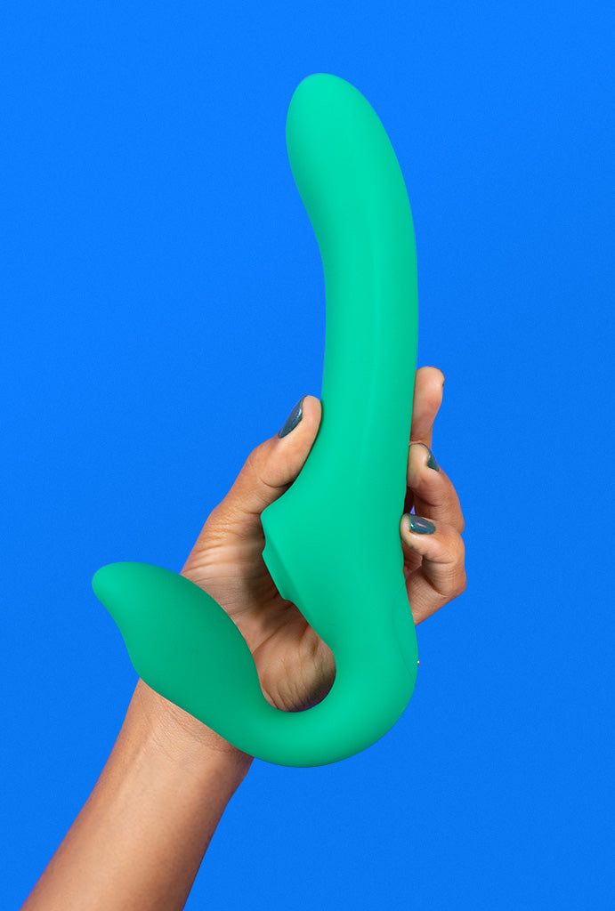 DUO 3 Dildo Duplo Vibratório com Sugador Clitoriano