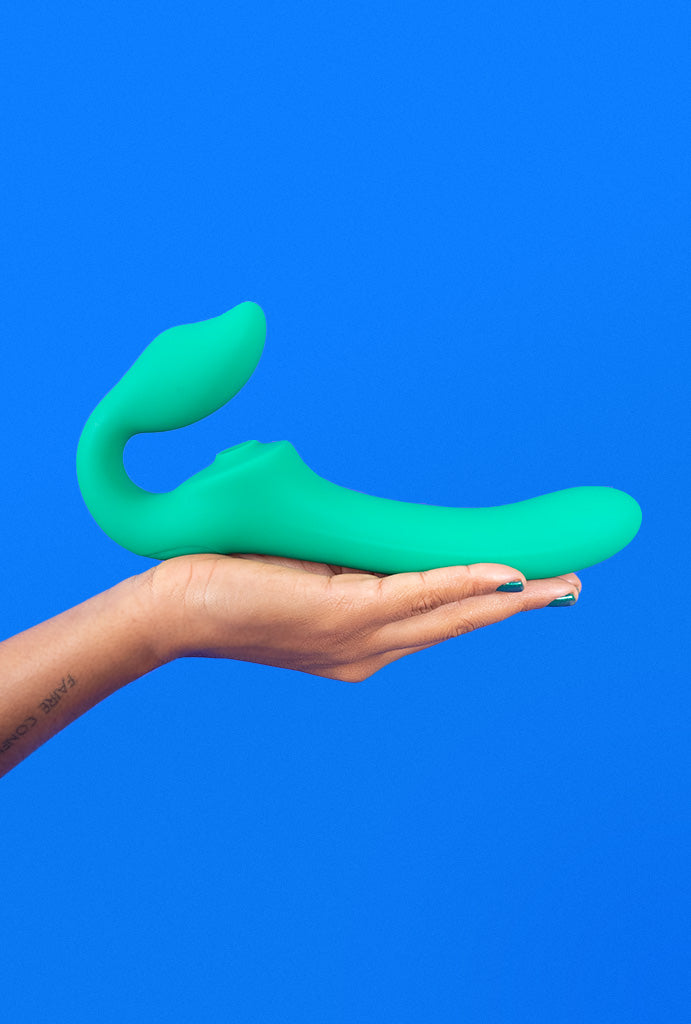 DUO 3 Dildo Duplo Vibratório com Sugador Clitoriano