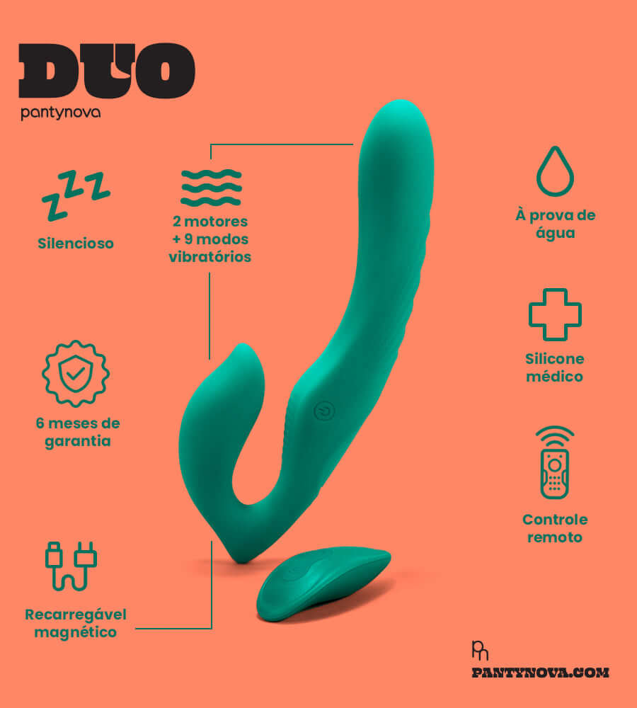 Vibrador pantynova strapless infográfico