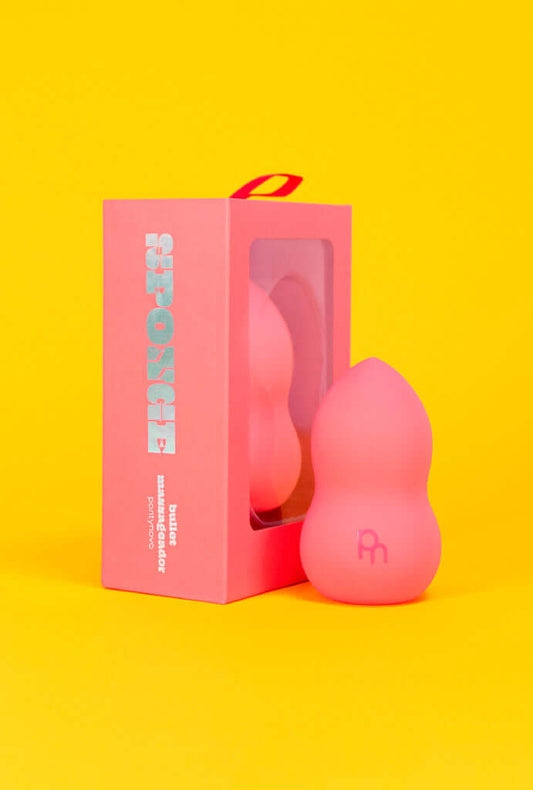 Vibrador bullet massageador Sponge. Detalhe da embalagem
